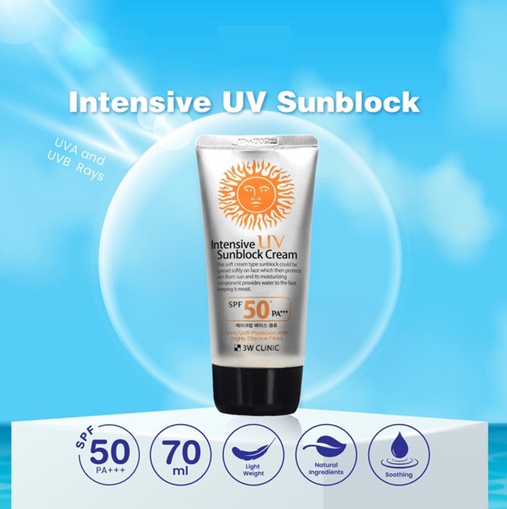 3W Clinic Intensive Sunblock Cream Pa+++ Spf 50 70Ml - guardian Online  Malaysia