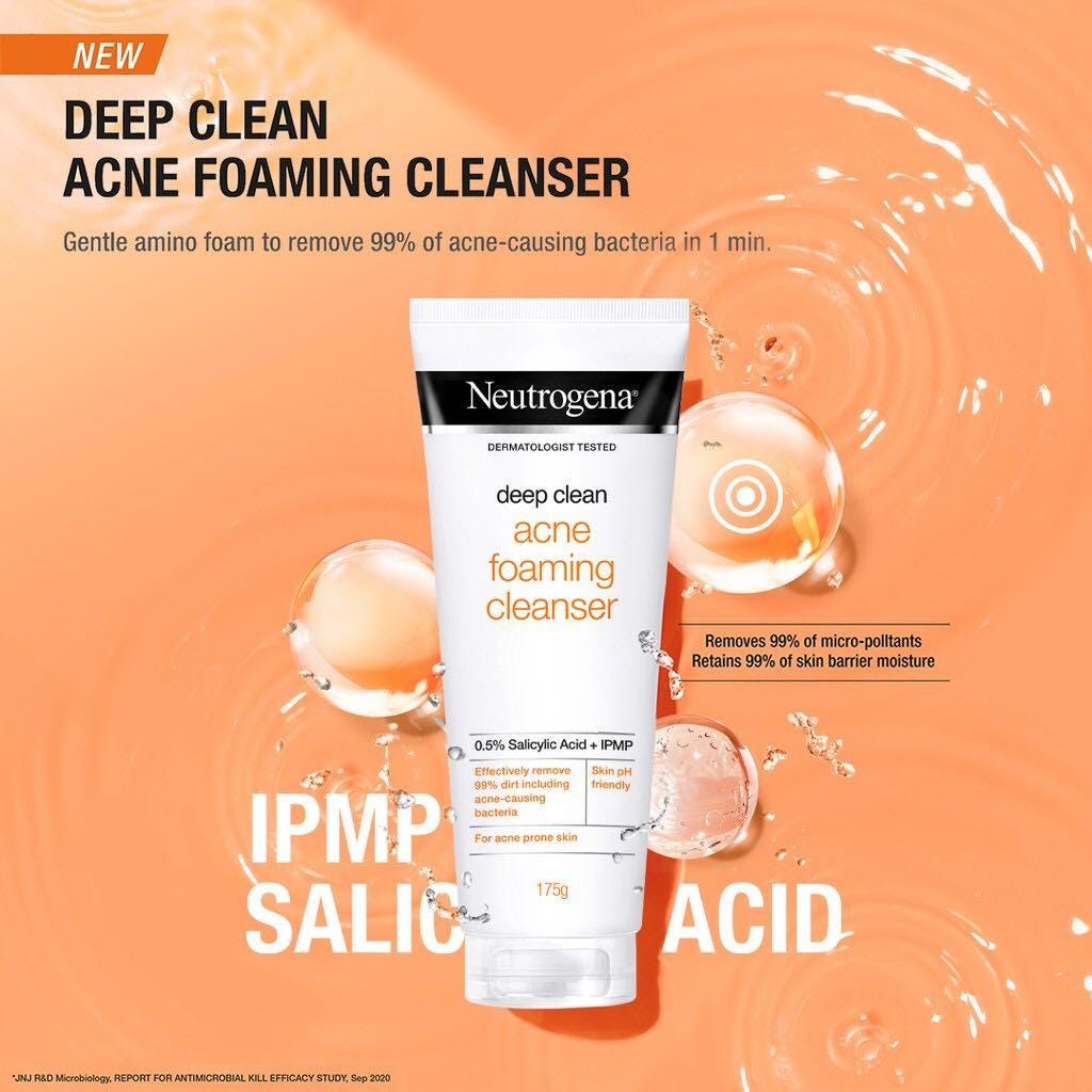 Neutrogena Deep Clean Acne Foaming Cleanser 100G guardian Online Malaysia